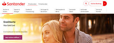 Betreuer in privatkunden jobs bei santander consumer bank ag. Santander Visa Gold Kreditkarte