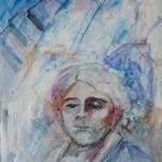 The Girl Making Bubbles Acrylic Painting By Michele Vargas