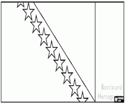 coloriage drapeau de la bosnie herzegovine a imprimer pages livre thanksgiving