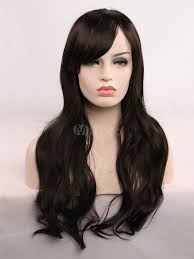 At elevate styles, you will get different hair styling accessories through which you can easily style your. Women Hair Wigs Black Long Curly Synthetic Wigs With Side Swept Bangs Milanoo Com