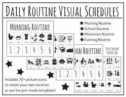 daily routine visual schedules