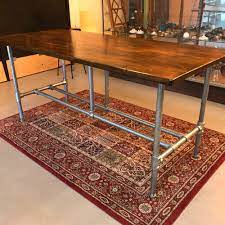 Metal dining table legs nzd currency to us dollars. Plumbing Pipe Trestle Table Legs Diy Kit