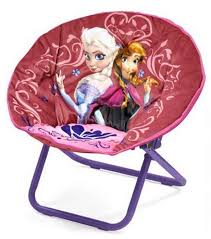 Disney Frozen Mini Saucer Chair Girl Anna Elsa Princess Folding Play Toddler Toy Kids Chairs Saucer Chairs Chair