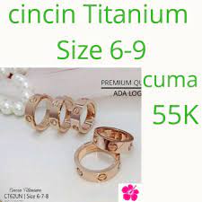 Australia stock ada 2 keterangan gambar: Cincin Titanium Size 6 9 Shopee Indonesia