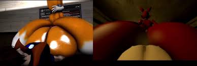 Foxy and tails anal fart cum