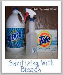 Sanitizing With Bleach Make Your Own Homemade Disinfectant Cleaning With Bleach Homemade Cleaning Products Bleach Uses