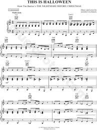 Jack's lament jack's obsession making christmas oogie boogie's song poor jack sally's song finale/reprise kidnap the sandy claws this is. This Is Halloween C Instrument Piano By The Nightmare Before Christmas Sheet Music Collection Solo Accompaniment Instrumental Parts Print Play Sku Cl0003036