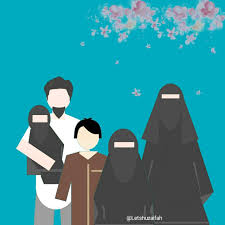 Jasa ilustrasi gambar cbm studio wa 0815 6148 165. Keluarga Bercadar Ilustrasi Karakter Kartun Ilustrasi