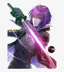 Will be closed on monday observance of independence day. Purple Haired Anime Boy Yukari K Project Transparent Png 631x847 Free Download On Nicepng