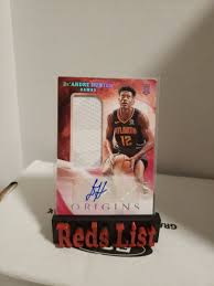 2019-20 Origins Red Rookie-Auto-Patch #173 De'Andre Hunter Auto 65/99 Hawks 