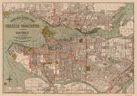 Vancouver Map 1924 Majesty Maps And Prints Vancouver Map Map Old Maps
