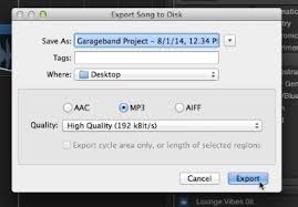 In the my songs browser you can duplicate, name, save, and delete songs. Exporting A Podcast As An Mp3 In Garageband Media Commons