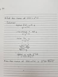 Finding Inverse Functions Example 2 Inverse Functions Worksheet Template Math Notes