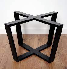 Neat process and good looking legs. Metal Coffee Table Legs Modern Table Base Steel Table Legs Round Table Base Round Table Legs Mesa De Vidro Ideias De Decoracao Casa Portao De Vidro