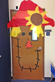 Candy corn classroom door for october. Cool Classroom Door Decorations For Halloween Onecreativemommy Com