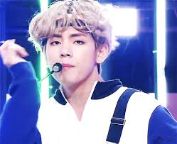 Korea Korean Kpop Idol Boy Band Group Bts Taehyung S Dna Hair Stage Bandana Sweatband Hair Band Curly Blonde Hairstyles Guy Bts Hairstyle Taehyung Bts Taehyung