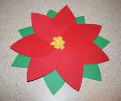 Paper Poinsettia Craft Christmas Kindergarten Preschool Christmas Crafts Christmas Crafts