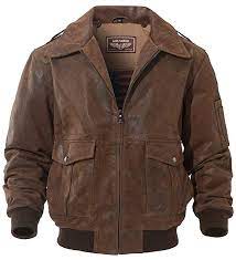 Flavor Men S Leather Flight Bomber Jacket Air Force Aviator X Large Brown Brown Leather Motorcycle Jacket Leather Flight Jacket Flight Bomber Jacket