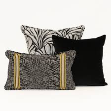 Ditzy Dot Ebony With Tape Trim Lumbar Cj68 Lumbar Throw Pillow Throw Pillows Lumbar