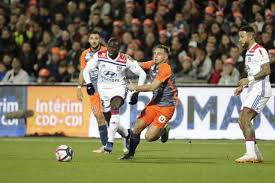 Steve mounie (montpellier) marque de la tête. Ligue 1 Lyon Accroche A Montpellier L Equipe