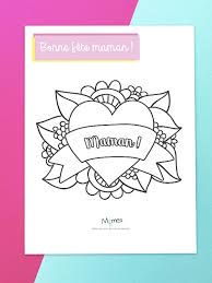 Coloriage Joli Coeur Pour Maman Coloriage Fete Des Meres Coloriage Dessin Maman