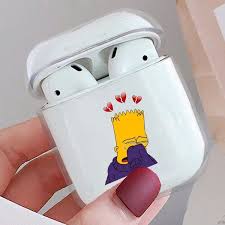 Funny Simpson Pattern Case Protector For Airpods Cartoon Earphone Earbuds Airpods Case Charging Airpods Case Airpods Cover Without Headphone Wish Pattern Case Airpod Case Case