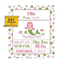 Mermaid Cross Stitch Birth Announcement Cross Stitch Birth Etsy Mermaid Cross Stitch Birth Announcement Cross Birth Sampler