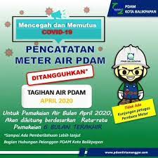 Info lowongan kerja penjualan di balikpapan januari 2021.segera lamar lowongan kerja penjualan dari 12 daftar loker di balikpapan di bawah ini. Portal Balikpapan Estimasi Tagihan Pemakaian Air Di April Dan Pembaca Meter Tidak Melakukan Kunjungan Kerumah Guna Memutus Dampak Covid 19 Facebook