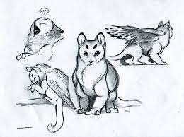 Pin By Yona Yona On Fantasy Creature Drawings Animal Drawings Fantasy Creatures