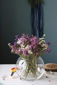 Dried Flower Bouquet30 Steams Dried Statice Bouquetdried Etsy Dried Flower Bouquet Dried Flowers Flower Arrangements