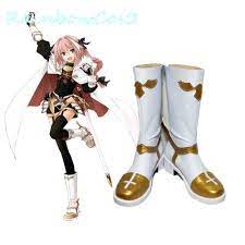 Fate Grand Order FGO Fate/Apocrypha FGO Astolfo Cosplay Shoes ботинки  реквизит Game Anime RainbowCos0 | AliExpress