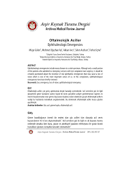 Pdf Oftalmolojik Aciller