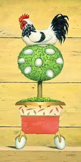 Chicken Topiary Ii James Wiens Chicken Art Chickens And Roosters Rooster