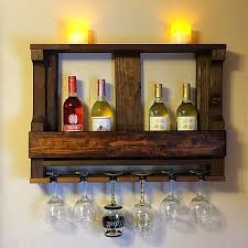 If you like wooden bar top, you might love these ideas. Wooden Wine Rack Wine Glass Rack Wall Wine Rack Etsy