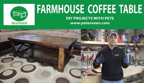 Farmhouse and cottage fall sale. How To Build And Distress Farmhouse Style Coffee Table