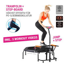 Sie sind günstig erhältlich und benötigen nicht viel platz. Indoor Fitness Trampolin Mit Stepper Jumpstep Verstellbarer Griff Glenkschonend Muskeltraining Abnehmen Zu Hause Trampolin Shop
