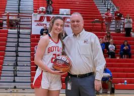 Congratulations Audrey Biggs!!! Before the 2/16/2022 BC vs Morgan Co game
