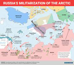 This Map Shows Russia S Game Changing Militarization Of The Arctic Arctic Map Russia