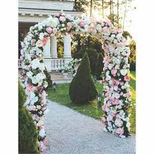 Here are the directions and materials to make your own for a wedding, party or any celebration. 23 Creative And Beautiful Wedding Arch Ideas And How To Make Your Own Wedding Arch Flowers Online Wedding Flowers Wedding Flowers