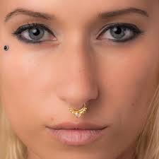 At pierced.co, we carry a large selection of titanium and gold jewelry from the top body jewelry brands such as junipurr jewelry, bvla. Cartilage Piercing 18g Septum Ring Gold Daith Jewelry Rook Septum Jewelry Gold Daith Earring Tragus Gold Septum Ring Helix Opal 18g Jewelry Nose Rings Studs Valresa Com