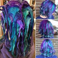 • mix up panels of pink, indigo blue, and purple for a dreamy violet colormelt that feels organic and original. Pin On Hair