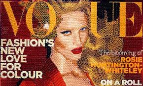 Inge Jacobsen can stitch her own Vogue! Incredible needlepoint copies of  famous fashion magazine covers