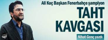 Sıra şikeye gelirse ve yargılanır ve hükmü verilirse, kalkar fenerbahçe'den onun da hesabını hepimiz sorarız, ama gün, takdi̇r günü'dür. dedi. Odatv Auf Twitter Ali Koc Baskan Fenerbahce Sampiyon Taht Kavgasi Nihat Genc Yazdi Https T Co Y1esqui4ah