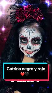 Mi primer Catrina con toques rojos! ❤️🖤 #pintacaritasblackmoon  #pintacaritasmexico #pintacaritas #pintacaritasfacil #pintacaritasniños  #facepaint #facepainting #facepainter #facepaintmakeup ...