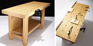 Set your two tabletops on the ground with the top of the table facing down. How To Build A Workbench Diy Workbench