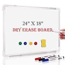 Rub marks with a pencil eraser or special art gum in a circular motion. Buy White Board 24 X 18dry Erase Board Wall Mounted For Teaching Or Training Silver Aluminium Frame Whiteboard With 4 Magnets 3 Marks And 1 Megnetic Eraser Online In Kazakhstan B08p1wjx7x