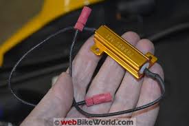 Tried to find out how to install led load resistors for brake / tail led bulbs because i hated the hyper flash. Bmw Led Load Resistor Webbikeworld