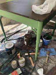 Tommy Bahama Style Card Table Makeover