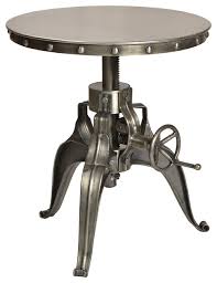 Check out the sanibel black 48 in. Sheridan Adjustable Round Gathering Table Industrial Dining Tables By Moti Houzz