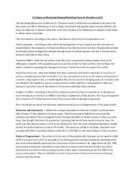Example of critique paper in product. Doc Marketing Myopia Gaurav Singh Academia Edu